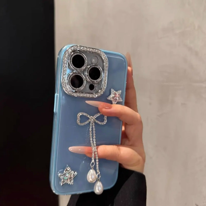Luxury Water Diamond Tassel iPhone Case Shockproof Cover