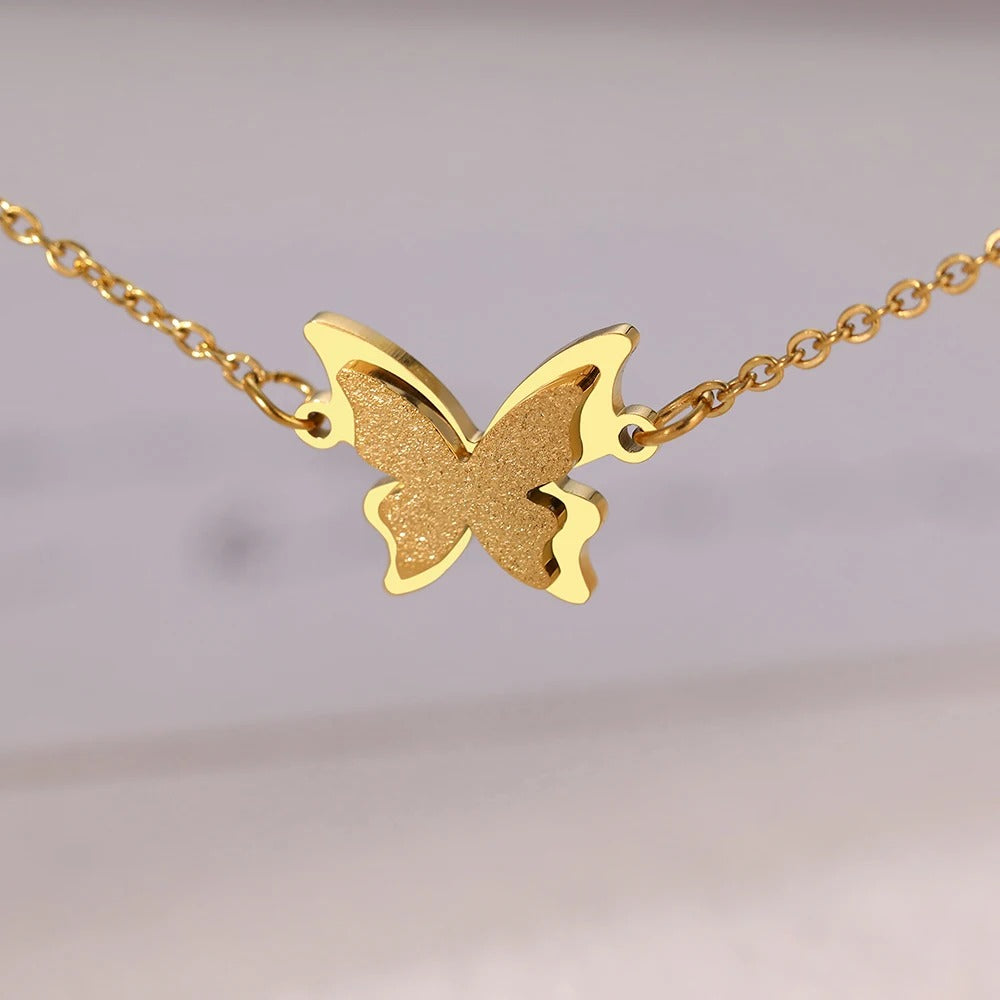 Butterfly Charm Bangle