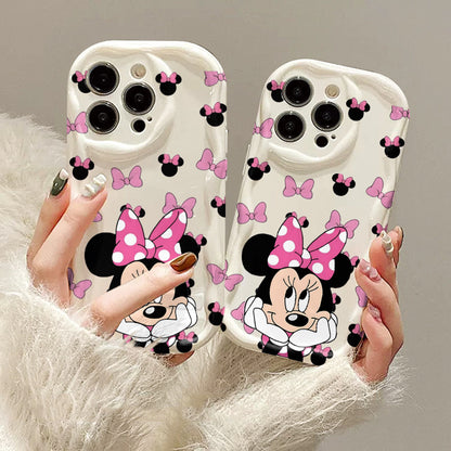 Disney Minnie Mouse Pink Bow iPhone Case Shockproof Cover