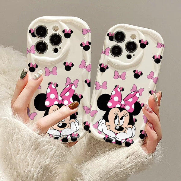 Disney Minnie Mouse Pink Bow iPhone Case Shockproof Cover