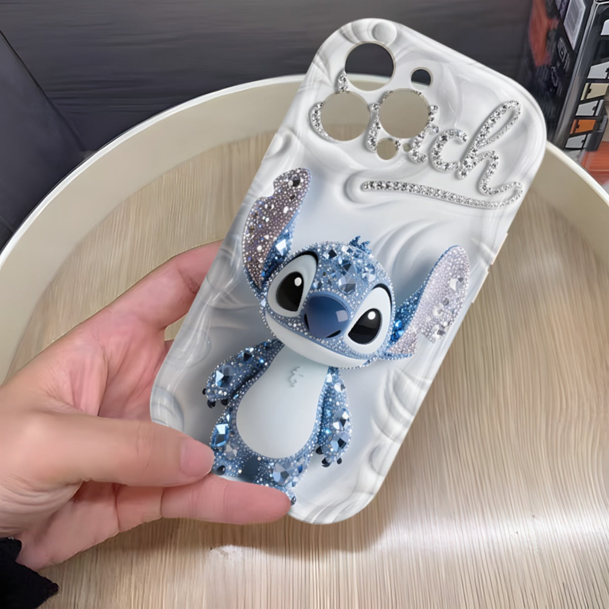 Stitch Cartoon iPhone Case UV Printed Shockproof Cover