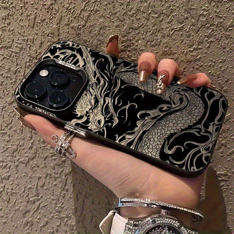 Dragon Soaring Laser iPhone Case Fashion Shockproof Cover