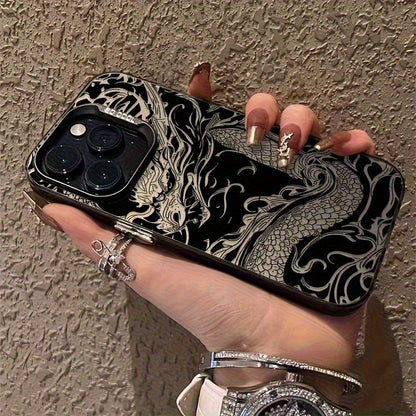 Dragon Soaring Laser iPhone Case Fashion Shockproof Cover