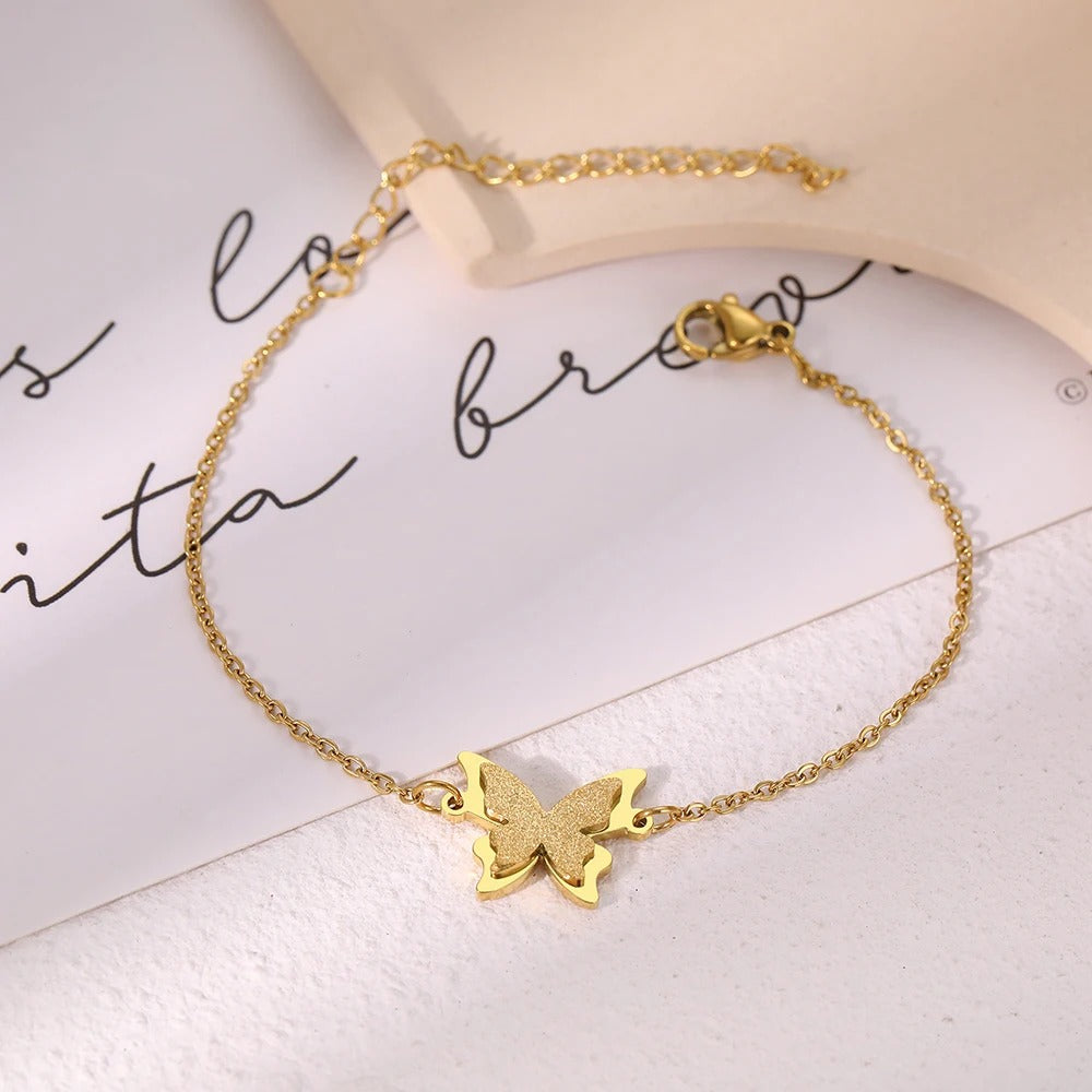 Butterfly Charm Bangle