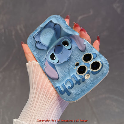 Cute Stitch Cartoon iPhone Case 2D Printed Shockproof Cover
