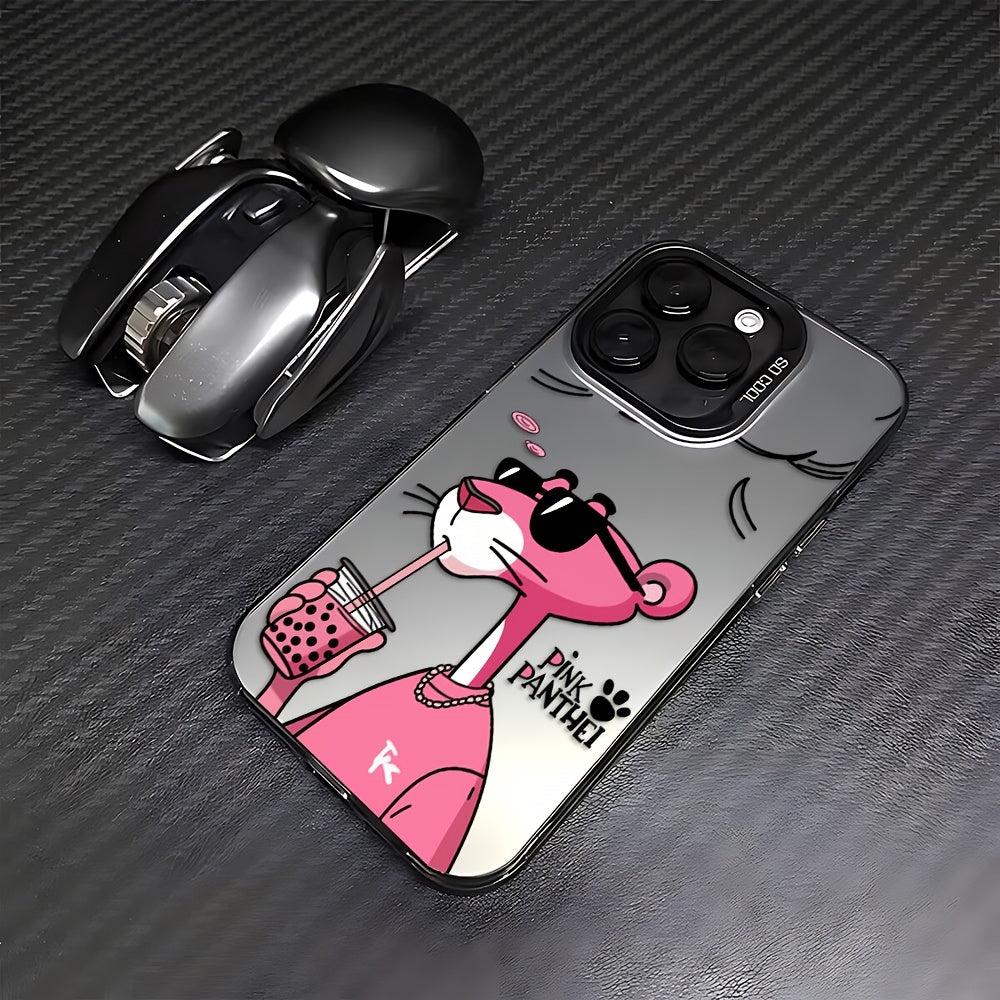 Pink Panther Milk Tea iPhone Case Soft Shockproof Cover