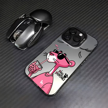 Pink Panther Milk Tea iPhone Case Soft Shockproof Cover