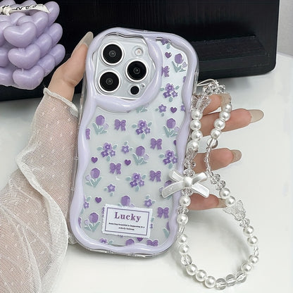 Cute Printed Thick Shockproof Phone Case with Lanyard