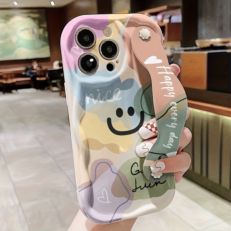 Colorful Smiley Face Printed Phone Case Shockproof Cover