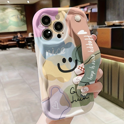 Colorful Smiley Face Printed Phone Case Shockproof Cover