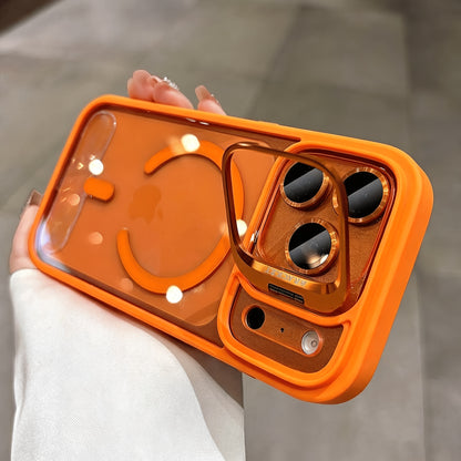 Luxury Magnetic Transparent iPhone Case Shockproof Protective Cover