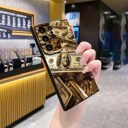 Dollar Print Gold iPhone Case Luxury Shockproof Cover