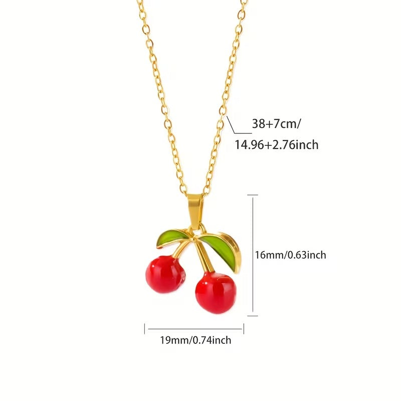 Cherry Pendant Necklace