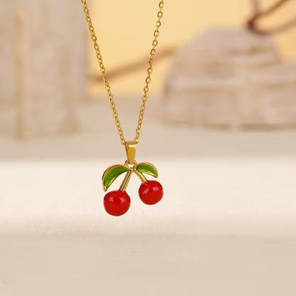 Cherry Pendant Necklace