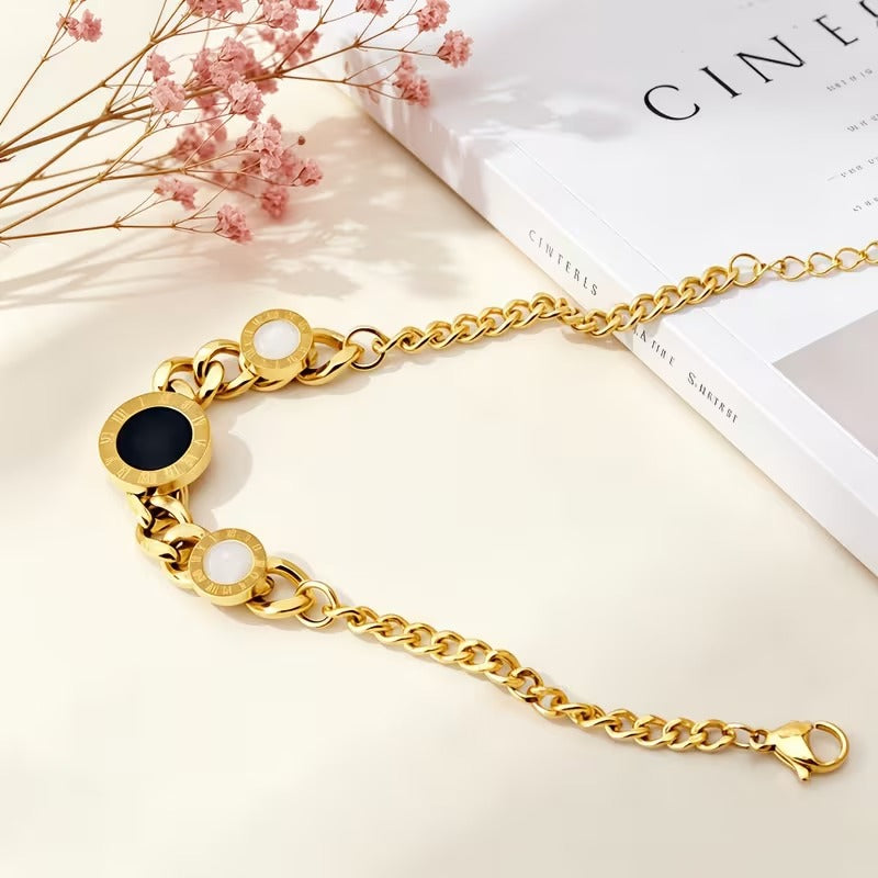 Roman Numeral Chain Bracelet