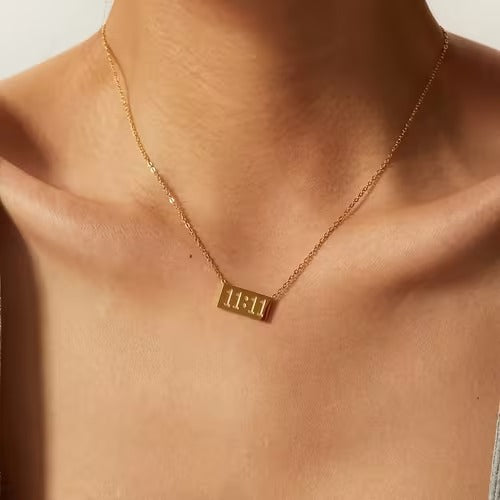 11:11 Lucky Number Pendant Necklace
