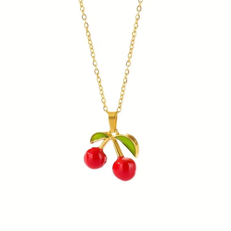 Cherry Pendant Necklace