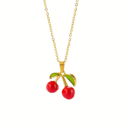 Cherry Pendant Necklace