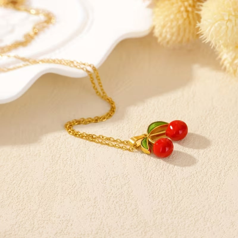 Cherry Pendant Necklace