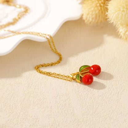Cherry Pendant Necklace