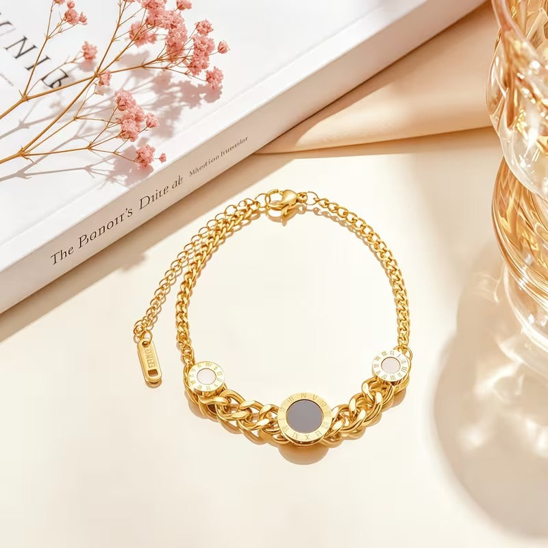 Roman Numeral Chain Bracelet