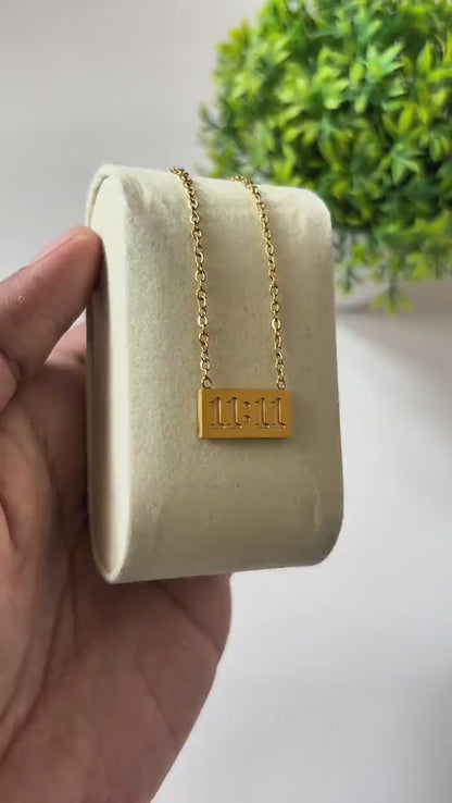 11:11 Lucky Number Pendant Necklace